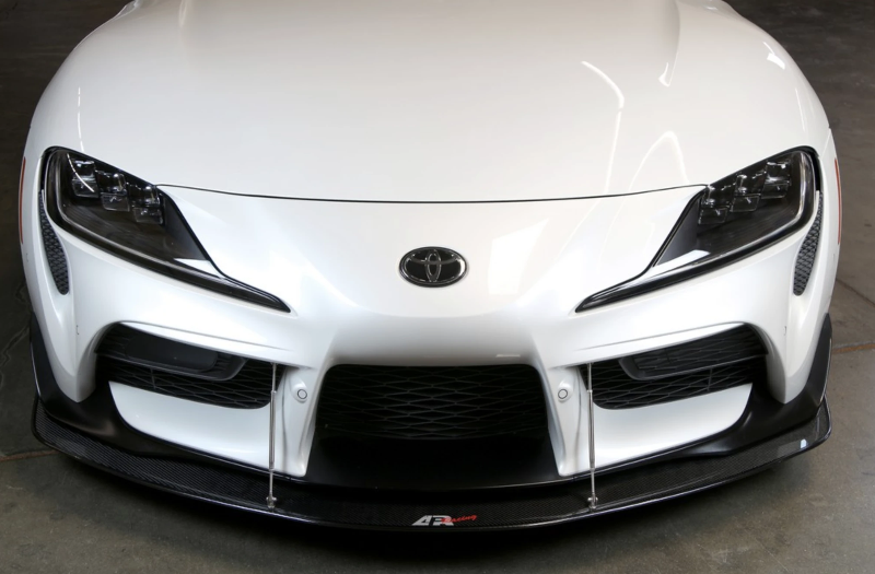 APR Performance Carbon Fiber Front Wind Splitter w/ Support Rods - Toyota Supra A90 (2019+)