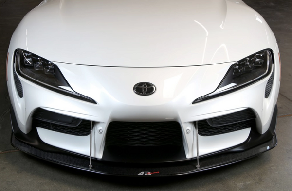 APR Performance Carbon Fiber Front Wind Splitter w/ Support Rods - Toyota Supra A90 (2019+)