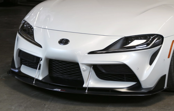 APR Performance Carbon Fiber Front Wind Splitter w/ Support Rods - Toyota Supra A90 (2019+)