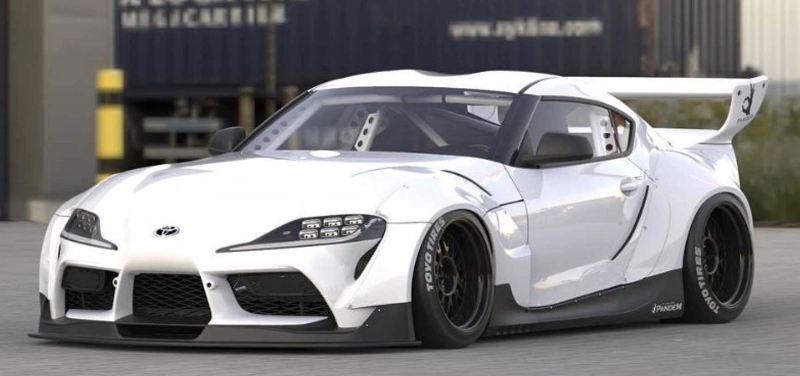 Greddy Pandem Aero V1 Front Lower Lip Spoiler - Toyota Supra A90 (2019+)