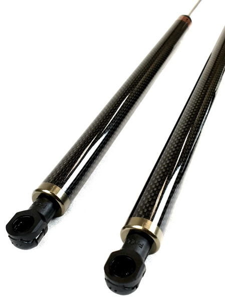 Phase 2 Motortrend (P2M) Carbon Fiber Series Engine Hood Bonnet Dampers Set - Subaru Impreza GC8 (1997-2000)