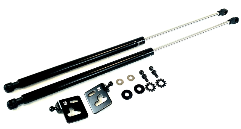Phase 2 Motortrend (P2M) Black Series Engine Hood Bonnet Dampers Set - Subaru Impreza GC8 (1997-2000)