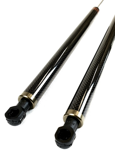 Phase 2 Motortrend (P2M) Carbon Fiber Series Engine Hood Bonnet Dampers Set - Subaru WRX / STI GDA GDB (2002-2007)