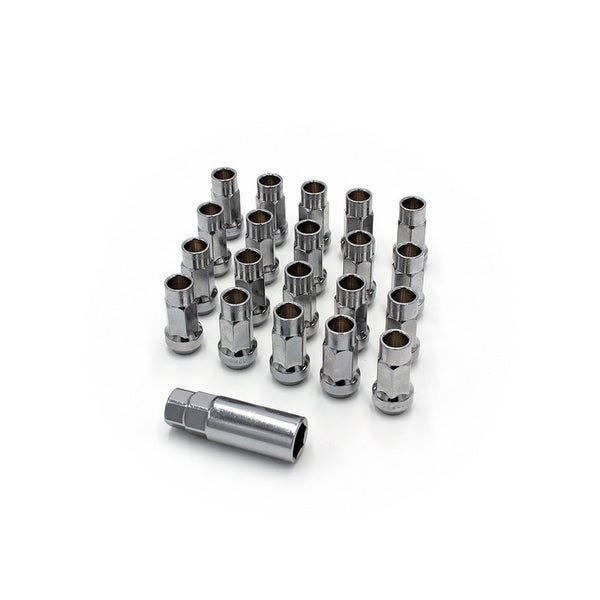ISR Performance Steel 50mm Open Ended Lug Nuts - M12x1.25 - Silver
