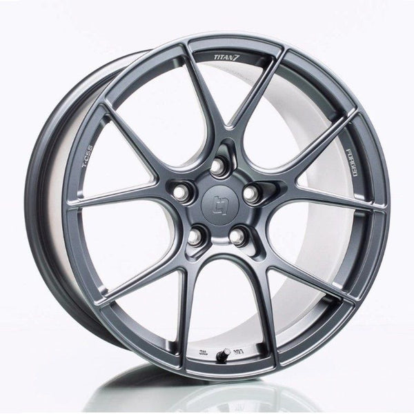 Titan 7 T-CS5 18x9.5 5x114.3 40mm - Satin Titanium - Single Wheel