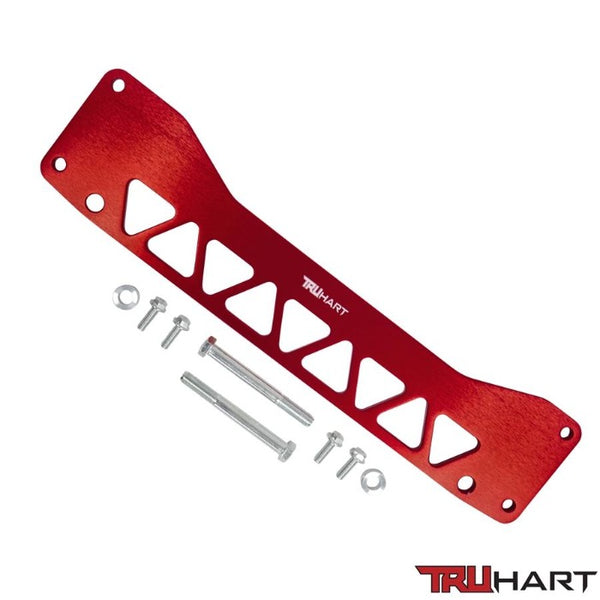 TruHart Rear Subframe Brace - Red - Honda Civic & Si Models (2001-2006)