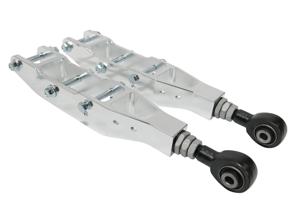 TruHart Adjustable Rear Lower Control Arms Set - Polished - Subaru WRX & STi (2008+)