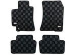 Phase 2 Motortrend (P2M) Front & Rear Checkered Carpet Floor Mats - Lexus IS200 IS300 Altezza (1998-2005)