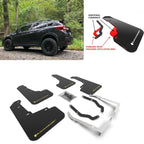 Rally Armor Black w/ Yellow Logo Mud Flaps for Subaru XV Crosstrek & Lifted Models (2018-2021)