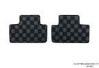 Phase 2 Motortrend (P2M) Front & Rear Checkered Carpet Floor Mats - Hyundai Genesis Coupe BK (2008-2012)