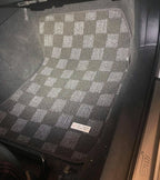 Phase 2 Motortrend (P2M) Front & Rear Checkered Carpet Floor Mats - Subaru WRX & STI GVF (2011-2014)