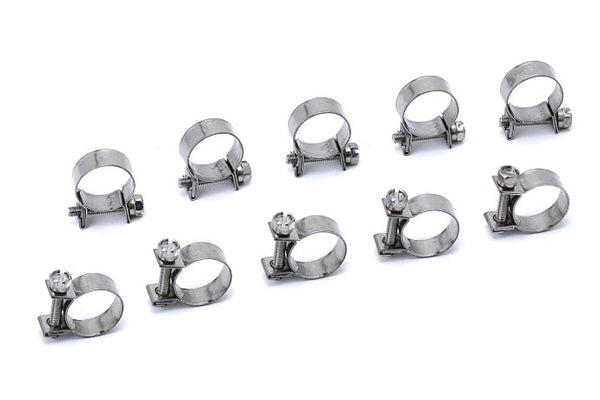 HPS Stainless Steel Fuel Injection Hose Clamps 7/16
