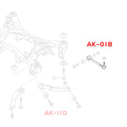 GSP Godspeed Project - Subaru WRX (VA1)/WRX STI (VA2) 2015+Up Gen2 Adjustable Rear Toe Arms With Spherical Bearings - Blue