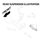 GSP Godspeed Project - Mitsubishi Eclipse (2G/3G) 1995-05 FWD Adjustable Rear Toe Arms With Ball Joints