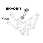 GodSpeed Project (GSP) Rear Upper Camber Control Arms Set - Dodge Charger LX/LD (2006-2023)