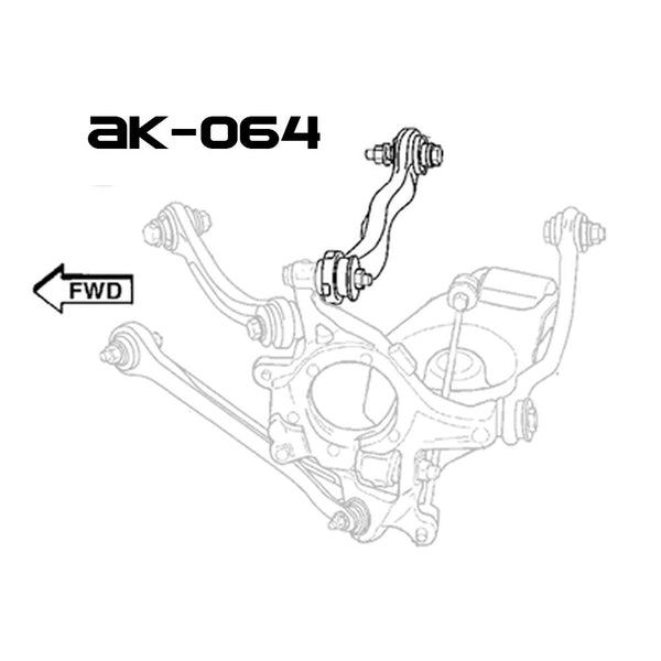 GodSpeed Project (GSP) Rear Upper Camber Control Arms Set - Dodge Charger (2006-2020)