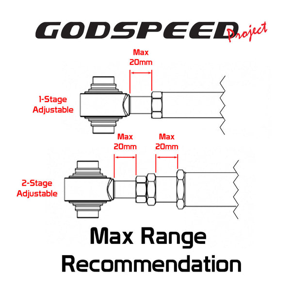 GSP GodSpeed Project Adjustable Rear Upper Control Arms - Dodge Magnum [LX] (2005-2008)