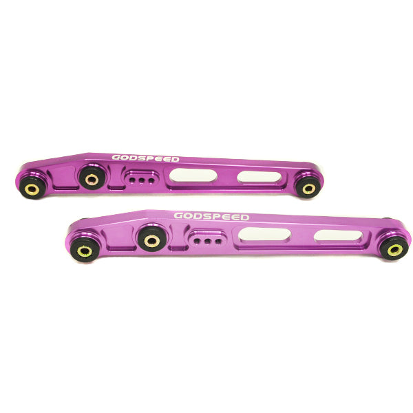 GSP Godspeed Project - Honda Civic (EK/EJ) 1996-00 Gen2 Adjustable Rear Lower Control Arms Billet Aluminum, Purple