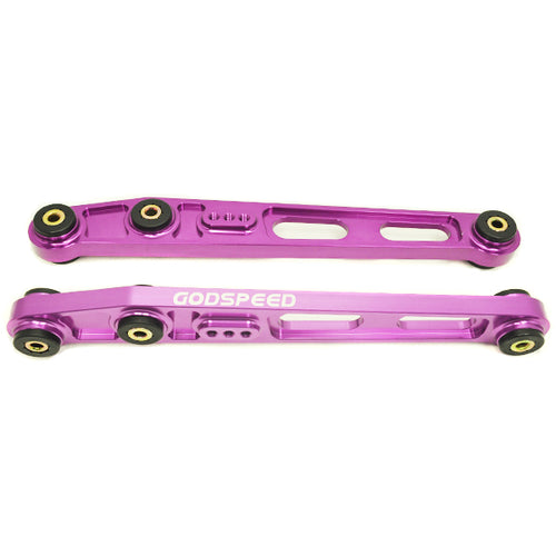 GSP Godspeed Project - Honda Civic (EK/EJ) 1996-00 Gen2 Adjustable Rear Lower Control Arms Billet Aluminum, Purple