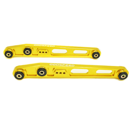 GSP Godspeed Project - Honda Civic (EK/EJ) 1996-00 Gen2 Adjustable Rear Lower Control Arms Billet Aluminum, Gold