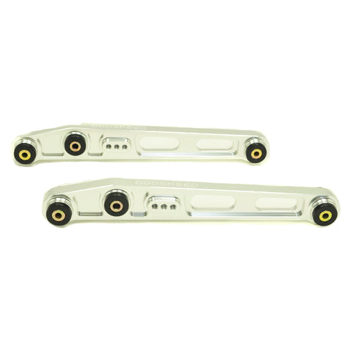 GSP Godspeed Project - Honda Civic (EK/EJ) 1996-00 Gen2 Adjustable Rear Lower Control Arms Billet Aluminum, Silver
