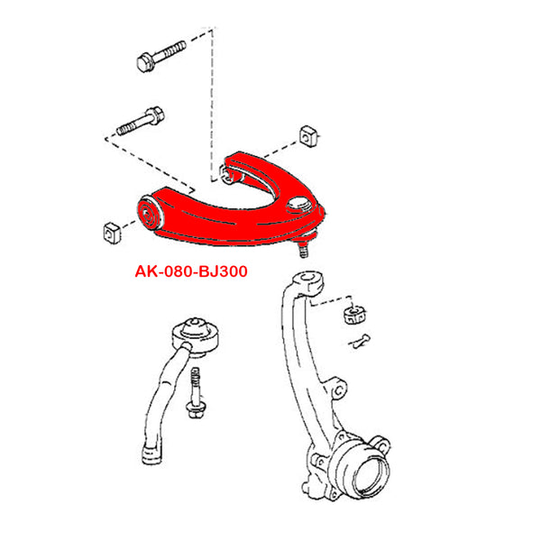 GSP Godspeed Project - Lexus IS300 (XE10) 2001-05 Adjustable Front Upper Camber Arms With Ball Joints