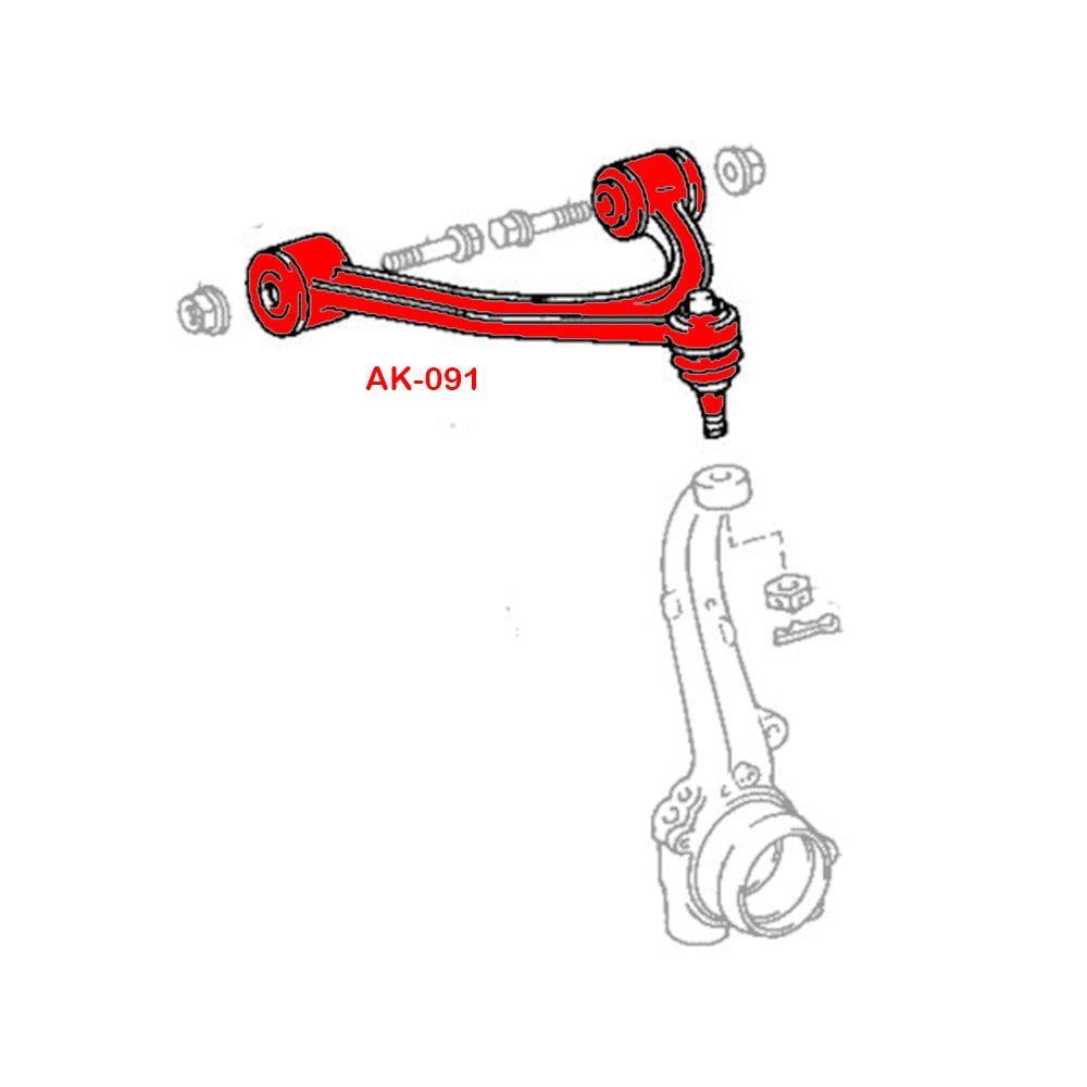 GSP Godspeed Project - Lexus GS300 (S140) 1993-97 Adjustable Front Upper Camber Arms With Ball Joints