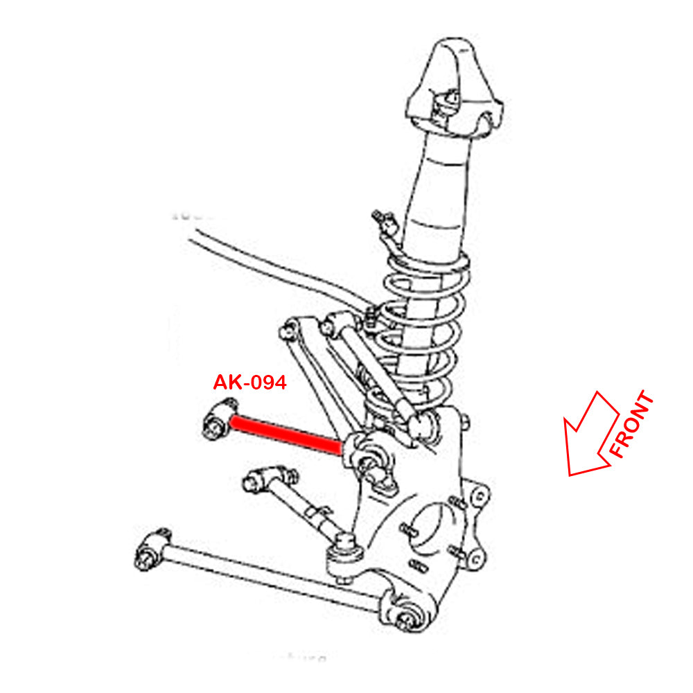GSP Godspeed Project - Lexus IS250/IS300/IS350 (XE30) 2014-18 Adjustable Rear Upper Forward Arms