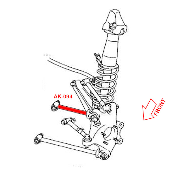 GSP Godspeed Project - Lexus IS250/IS300/IS350 (XE30) 2014-18 Adjustable Rear Upper Forward Arms
