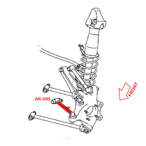 GSP Godspeed Project - Lexus GS300/GS350/GS430/GS450H/GS460 (S190) 2006-11 Adjustable Rear Toe Arms