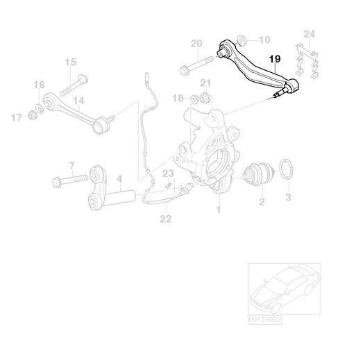 GSP Godspeed Project - BMW 5-Series (E60/E61) 2005-10 Adjustable Rear Camber Arms With Spherical Bearings