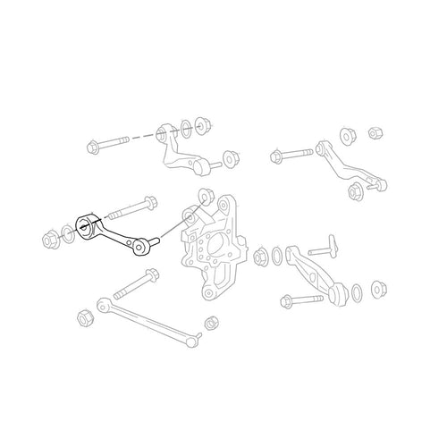 GSP Godspeed Project - Adjustable Rear Camber Front Side Arms With Spherical Bearings - Lexus LS460 LS600h (UCF40) 2007-17