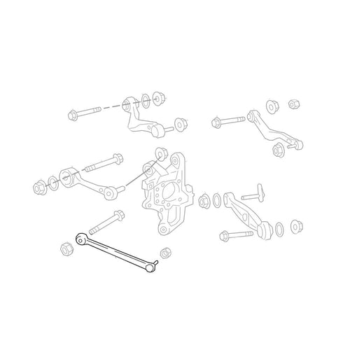 GSP Godspeed Project - Lexus LS460 LS600H (UCF40) 2007-17 Adjustable Rear Tension Rods With Spherical Bearings