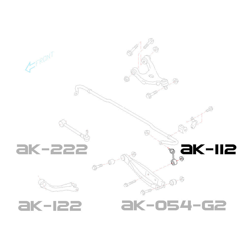 GSP Godspeed Project - Subaru Legacy 2010-14 Adjustable Rear Sway Bar End Links