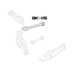 GSP Godspeed Project - Chrysler 200 JS 2011-14 Adjustable Rear Camber Arms With Spherical Bearings