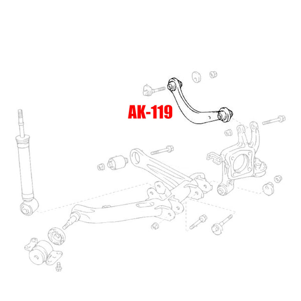 GSP Godspeed Project - TOYOTA MATRIX AWD (ZZE134) 2003-06 Adjustable Rear Camber Arms With Spherical Bearings
