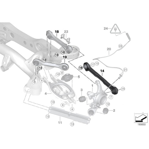 GSP Godspeed Project - BMW 3-Series (E90/E92/E93) 2006-11 Adjustable Rear Toe Arms With Spherical Bearings
