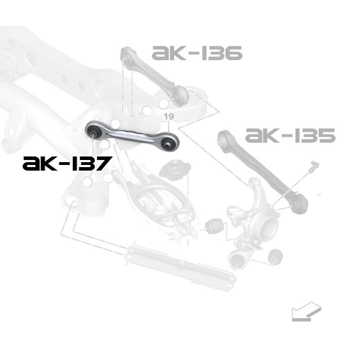 GSP Godspeed Project - BMW X1 (E84) 2012-15 Adjustable Toe Rear Lateral Links With Spherical Bearings