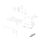 GSP Godspeed Project - Acura TSX (CU) 2009-14 Adjustable Rear Traction Arms With Spherical Bearings
