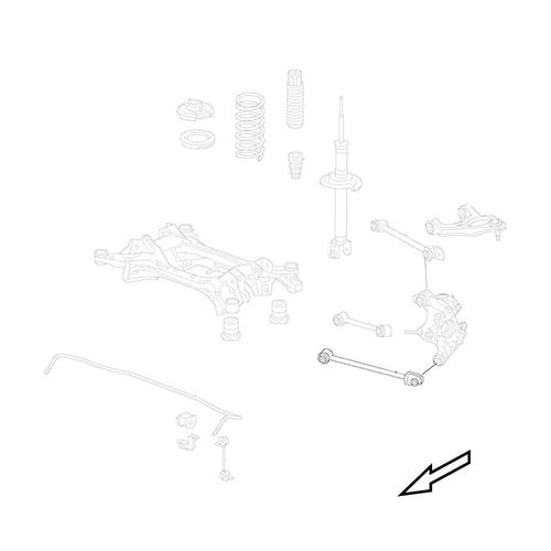 GSP Godspeed Project - Acura TSX (CU) 2009-14 Adjustable Rear Traction Arms With Spherical Bearings