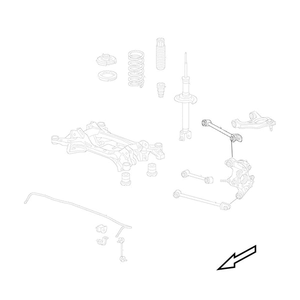 GSP Godspeed Project - Acura TSX (CU) 2009-14 Adjustable Rear Camber Arms With Spherical Bearings