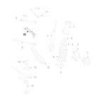 GSP Godspeed Project - Lexus GS300/GS350/GS430/GS450H/GS460 (S190) 2006-11 Adjustable Rear Upper Lateral Rods With Spherical Bearings And Ball Joints