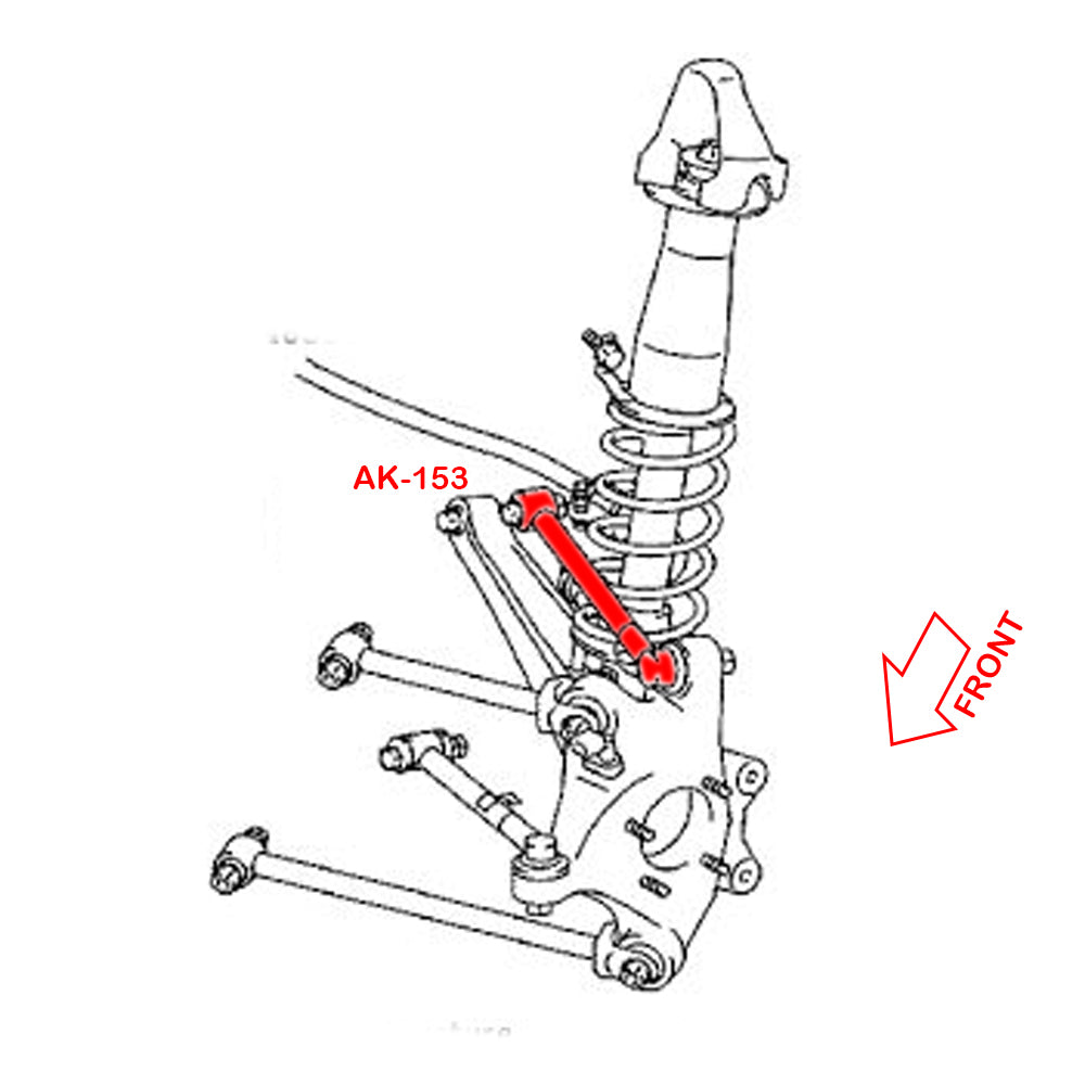 GSP Godspeed Project - Lexus IS250/IS350 (XE20) 2006-13 Adjustable Rear Lateral Rods With Spherical Bearings And Ball Joints