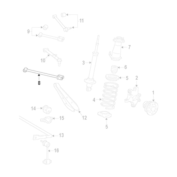 GSP Godspeed Project - Lexus IS F (XE20) 2008-14 Adjustable Toe Rear Lower Forward Lateral Arms With Spherical Bearings