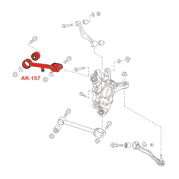 GSP Godspeed Project - Lexus IS200t/IS250/IS350 (XE30) 2014-19 Adjustable Rear Upper Control Arms With Spherical Bearings