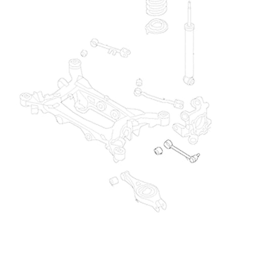 GSP Godspeed Project - Hyundai Genesis Coupe 2009-16 Adjustable Rear Toe Arms With Spherical Bearings