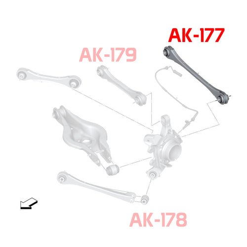 GSP Godspeed Project - BMW 4-Series (F32/F33/F36) 2014+Up Adjustable Rear Toe Arms With Spherical Bearings