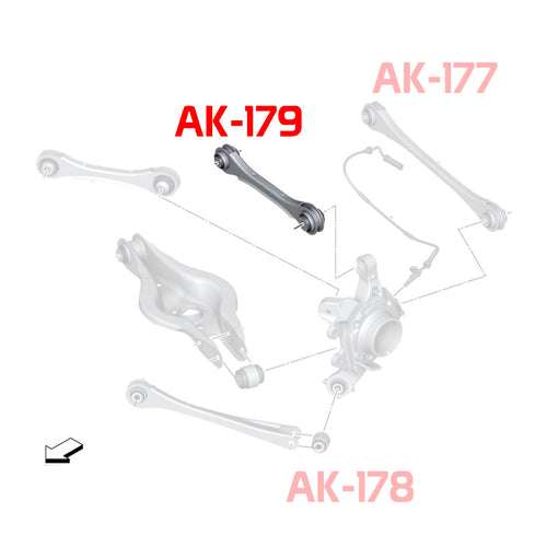 GSP Godspeed Project - BMW 4-Series (F32/F33/F36) 2014+Up Adjustable Rear Camber Upper Arms With Spherical Bearings