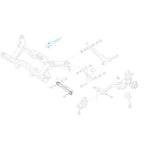 GSP Godspeed Project - Subaru Legacy (BE/BH) 2000-03 Adjustable Rear Lateral Arms With Spherical Bearings, Rear Forward