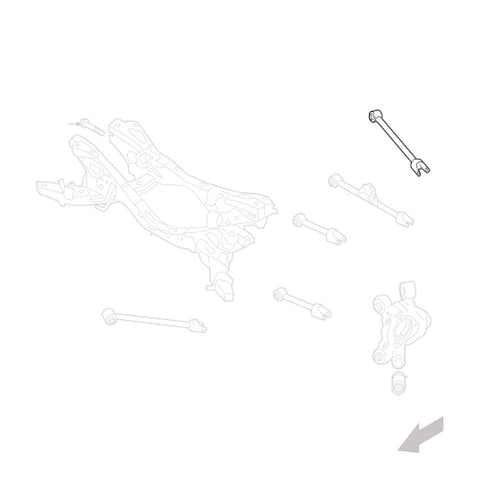 GSP Godspeed Project - Mazda Miata (ND) 2016+UP Adjustable Rear Upper Arms With Spherical Bearings, Rearward